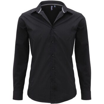 Abbigliamento Uomo Camicie maniche lunghe Premier PR214 Nero