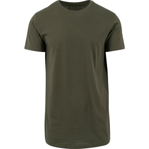 Abbigliamento Uomo T-shirts a maniche lunghe Build Your Brand Shaped Verde