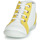 Scarpe Bambina Sneakers alte GBB FRANCKIE Bianco / Giallo
