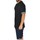 Abbigliamento Uomo T-shirt maniche corte Malu Shoes T- shirt basic uomo cotone nero modello over con inserti in tes Nero