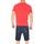 Abbigliamento Uomo T-shirt maniche corte Malu Shoes T- shirt basic uomo in cotone elastico rosso corallo slim fit g Rosso
