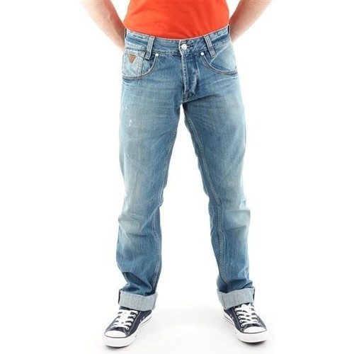 Abbigliamento Uomo Jeans dritti Guess Outlaw M21068D0EY2 STNY Blu