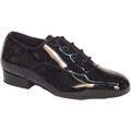 Sandali bambini Vitiello Dance Shoes  Scarpa da bambino ballo standard vernice colore nero brillante