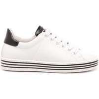 Scarpe Bambina Sneakers Ciao Sneakers Bambina Pelle Bianco-Nero 3732 bianco