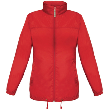 Abbigliamento Donna giacca a vento B And C JW902 Rosso