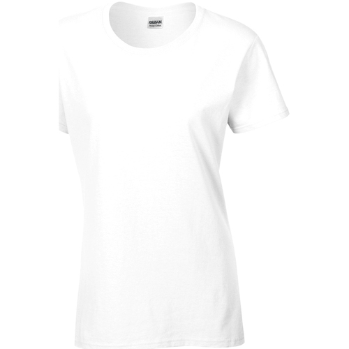Abbigliamento Donna T-shirt maniche corte Gildan Missy Fit Bianco