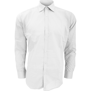 Abbigliamento Uomo Camicie maniche lunghe Kustom Kit KK192 Bianco