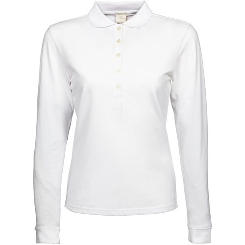 Abbigliamento Donna Polo maniche lunghe Tee Jays TJ146 Bianco