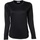 Abbigliamento Donna T-shirts a maniche lunghe Tee Jays Interlock Nero