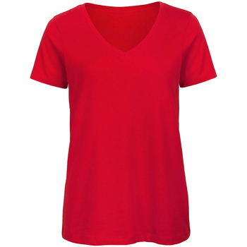 Abbigliamento Donna T-shirts a maniche lunghe B And C Organic Rosso
