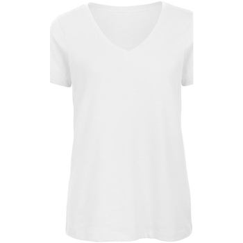 Abbigliamento Donna T-shirts a maniche lunghe B And C Organic Bianco