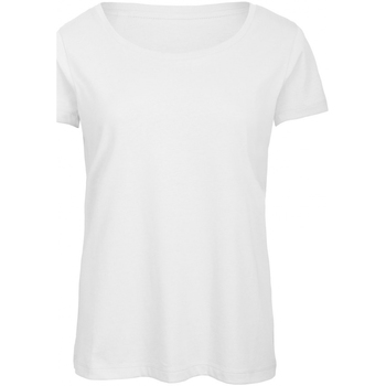 Abbigliamento Donna T-shirts a maniche lunghe B And C TW056 Bianco