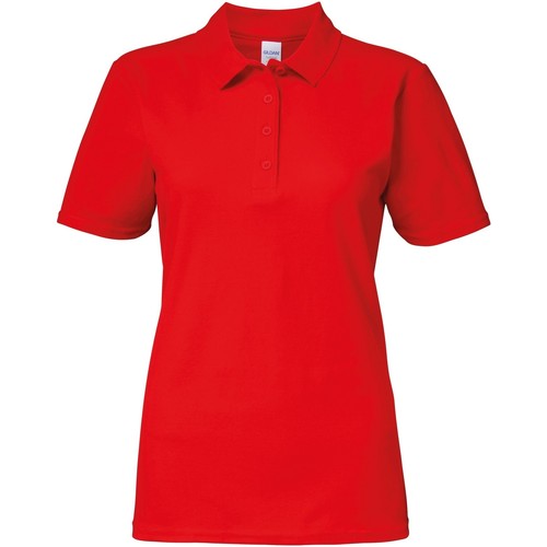 Abbigliamento Donna Polo maniche corte Gildan 64800L Rosso