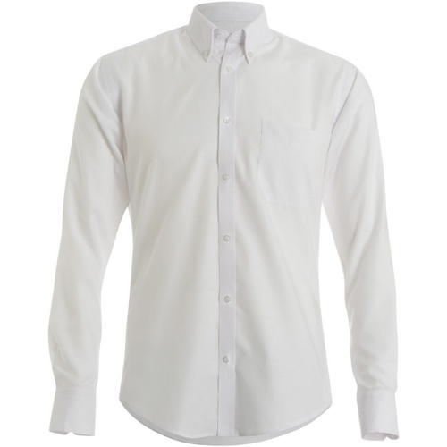 Abbigliamento Uomo Camicie maniche lunghe Kustom Kit KK139 Bianco