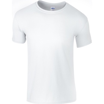 Abbigliamento Uomo T-shirt maniche corte Gildan Soft-Style Bianco