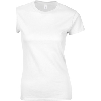 Abbigliamento Donna T-shirt maniche corte Gildan Soft Bianco