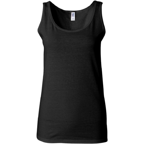Abbigliamento Donna Top / T-shirt senza maniche Gildan 64200L Nero