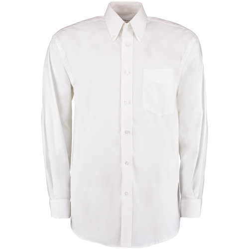 Abbigliamento Uomo Camicie maniche lunghe Kustom Kit KK105 Bianco