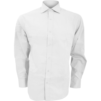Abbigliamento Uomo Camicie maniche lunghe Kustom Kit KK118 Bianco