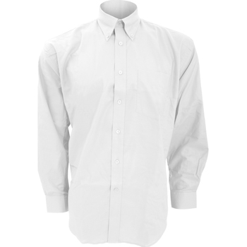 Abbigliamento Uomo Camicie maniche lunghe Kustom Kit KK351 Bianco