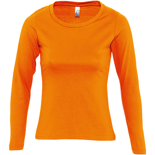 Abbigliamento Donna T-shirts a maniche lunghe Sols Majestic Arancio