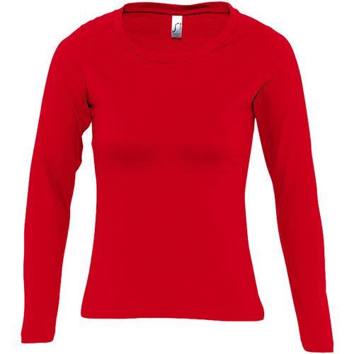 Abbigliamento Donna T-shirts a maniche lunghe Sols Majestic Rosso
