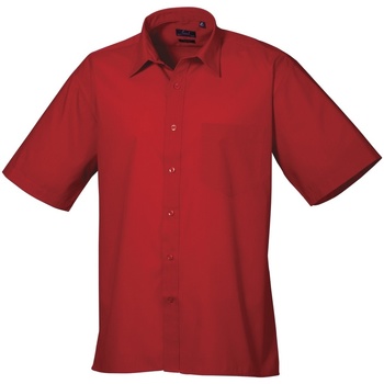 Abbigliamento Uomo Camicie maniche corte Premier PR202 Rosso