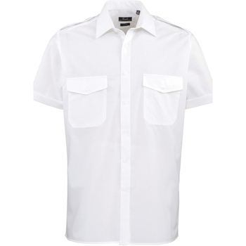 Abbigliamento Uomo Camicie maniche corte Premier PR212 Bianco