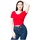 Abbigliamento Donna T-shirt maniche corte American Apparel RSA8380W Rosso