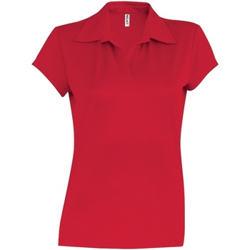 Abbigliamento Donna Polo maniche corte Kariban Proact PA483 Rosso