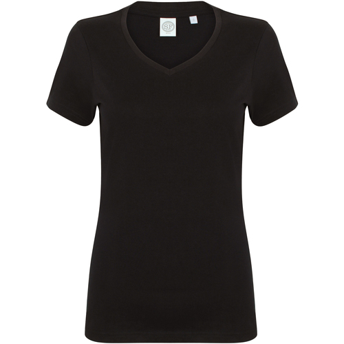 Abbigliamento Donna T-shirt maniche corte Skinni Fit SK122 Nero