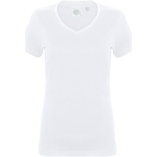 Abbigliamento Donna T-shirt maniche corte Skinni Fit SK122 Bianco
