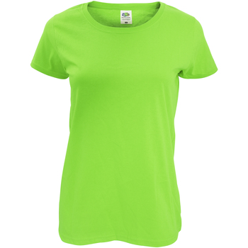 Abbigliamento Donna T-shirt maniche corte Fruit Of The Loom 61420 Verde