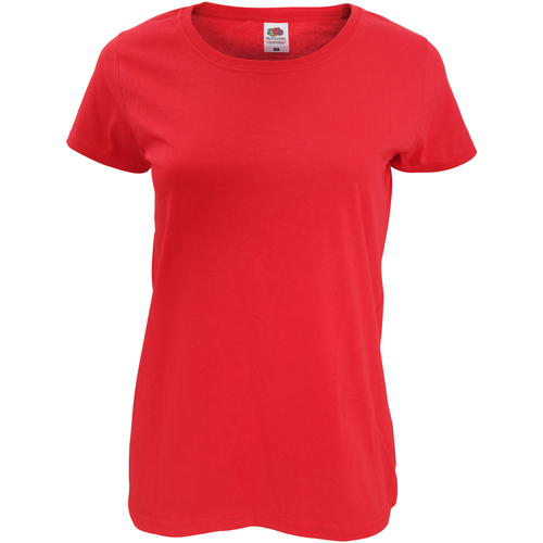 Abbigliamento Donna T-shirt maniche corte Fruit Of The Loom 61420 Rosso