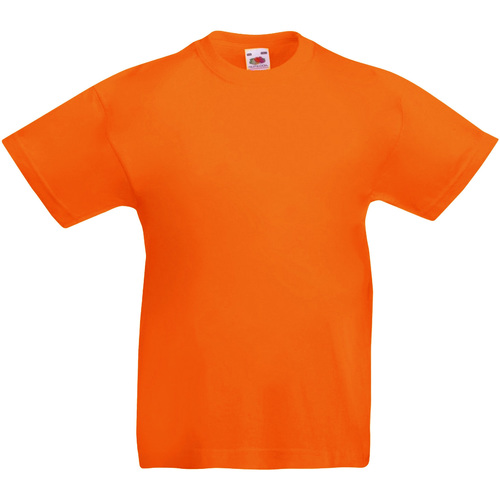 Abbigliamento Unisex bambino T-shirt maniche corte Fruit Of The Loom 61019 Arancio