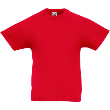 Abbigliamento Unisex bambino T-shirt maniche corte Fruit Of The Loom 61019 Rosso