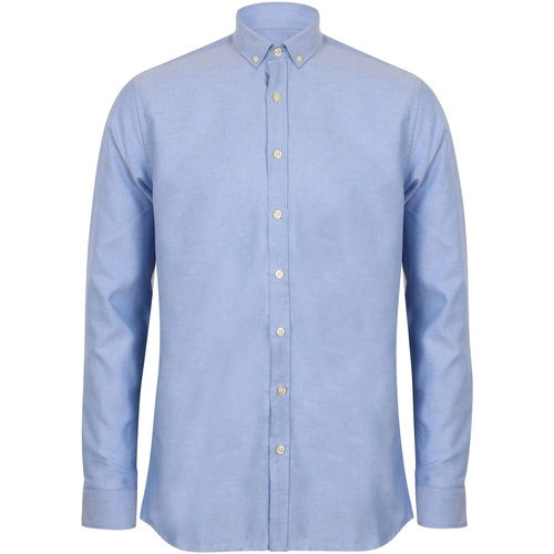 Abbigliamento Uomo Camicie maniche lunghe Henbury HB512 Blu