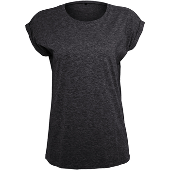 Abbigliamento Donna T-shirts a maniche lunghe Build Your Brand Extended Nero