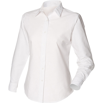 Abbigliamento Donna Camicie Henbury Classic Oxford Bianco