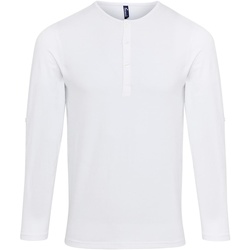 Abbigliamento T-shirts a maniche lunghe Premier Long John Bianco