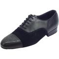 Sandali Vitiello Dance Shoes  Scarpa da ballo per uomo in nappa e nabuk nero tacco 2cm