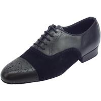 Scarpe Uomo Sandali sport Vitiello Dance Shoes Scarpa da ballo per uomo in nappa e nabuk nero tacco 2cm Nero