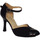 Scarpe Donna Sandali sport Vitiello Dance Shoes Standard camoscio e Nero