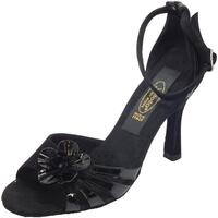 Scarpe Donna Sandali sport Vitiello Dance Shoes Scarpa da donna ballo tango camoscio verniciato nero tacco 90A Nero