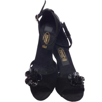 Vitiello Dance Shoes Sandalo camoscio e Nero