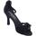 Scarpe Donna Sandali sport Vitiello Dance Shoes Sandalo camoscio e Nero