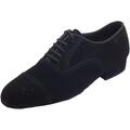 Scarpe Vitiello Dance Shoes  Scarpa da ballo per uomo in nabuk nero tacco 2cm