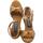 Scarpe Donna Sandali sport Vitiello Dance Shoes 400 Raso Tamponato Tacco Marrone